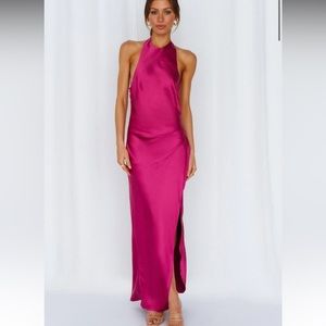 Hello Molly Pink Midi dress size small